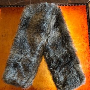 C Wonder faux fur neck scarf